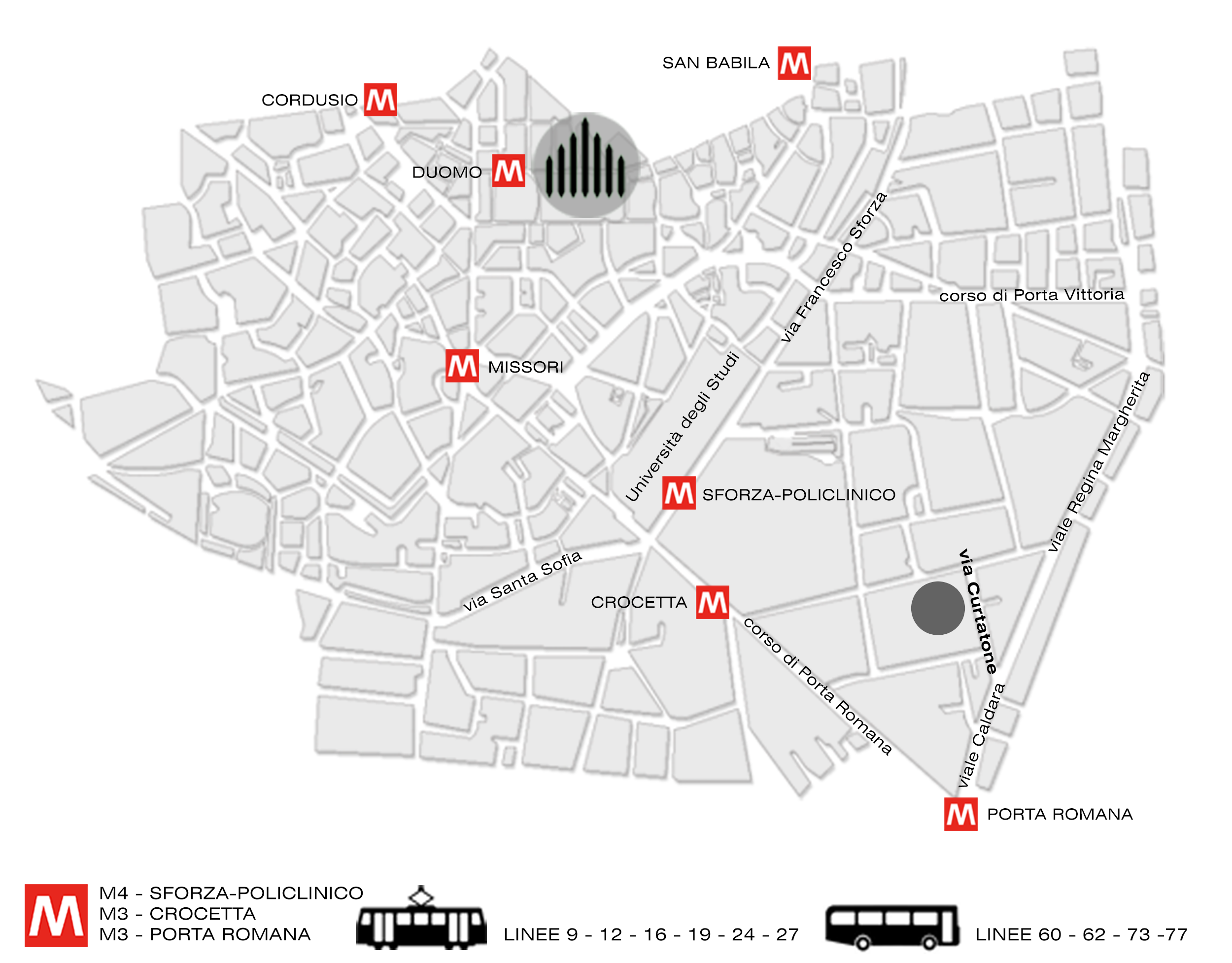 Mappa localizzazione studio Fontana Architetti